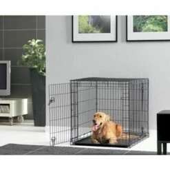 CHADOG Cage Métallique Dog Cottage Noir 50x30x36cm -Cage, caisse et transport pour chien Soldes 10101931 4