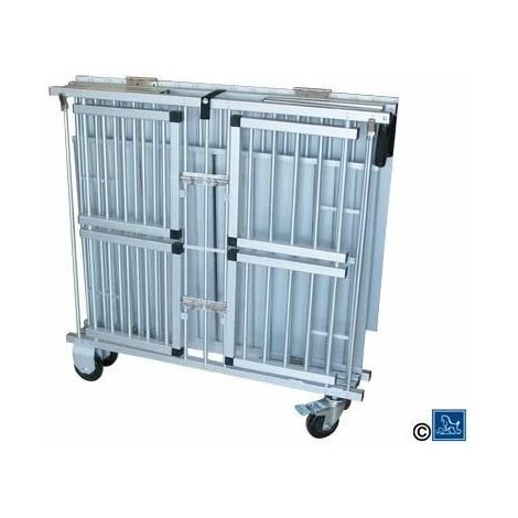 CHADOG Cage Pliable Expo Alu Multiple Modulable 1 à 4 Compartiments Dim Ext: 65 X 93 Cm 1 CHADOG Cage Pliable Expo Alu Multiple Modulable 1 à 4 Compartiments Dim Ext: 65 X 93 Cm