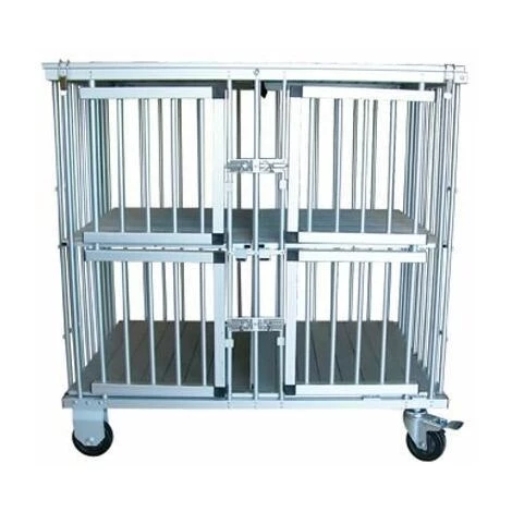 CHADOG Cage Pliable Expo Alu Multiple Modulable 1 à 4 Compartiments Dim Ext: 65 X 93 Cm 3 CHADOG Cage Pliable Expo Alu Multiple Modulable 1 à 4 Compartiments Dim Ext: 65 X 93 Cm – Image 3