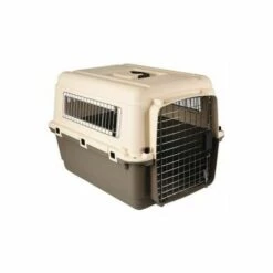 FLAMINGO Cage De Transport Nomad Taupe M 53x67x47cm