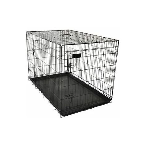 FLAMINGO Cage Pour Chien Ebo Noir XXL 124x76x83cm 1 FLAMINGO Cage Pour Chien Ebo Noir XXL 124x76x83cm