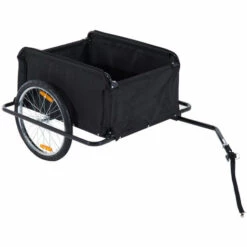 HOMCOM Remorque De Transport Velo Cargo Pliable Charge Max.60kg Avec 4 Reflecteurs Et Housse Amovible Rouge Noir - Noir 8 HOMCOM Remorque De Transport Velo Cargo Pliable Charge Max.60kg Avec 4 Reflecteurs Et Housse Amovible Rouge Noir - Noir -Cage, caisse et transport pour chien Soldes 1030233 4