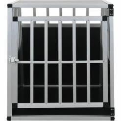 VidaXL Cage Pour Chien Avec Une Porte 65 X 91 X 69,5 Cm - Argent 7 VidaXL Cage Pour Chien Avec Une Porte 65 X 91 X 69,5 Cm - Argent -Cage, caisse et transport pour chien Soldes 11189042 3