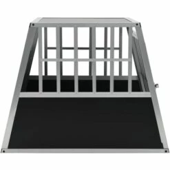 VidaXL Cage Pour Chien Avec Une Porte 65 X 91 X 69,5 Cm - Argent 8 VidaXL Cage Pour Chien Avec Une Porte 65 X 91 X 69,5 Cm - Argent -Cage, caisse et transport pour chien Soldes 11189042 4