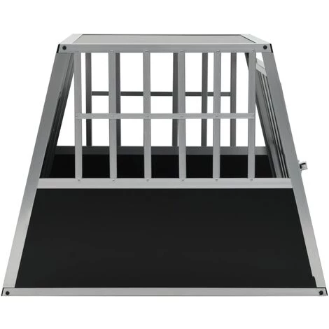 VidaXL Cage Pour Chien Avec Une Porte 65 X 91 X 69,5 Cm - Argent 4 VidaXL Cage Pour Chien Avec Une Porte 65 X 91 X 69,5 Cm - Argent – Image 4