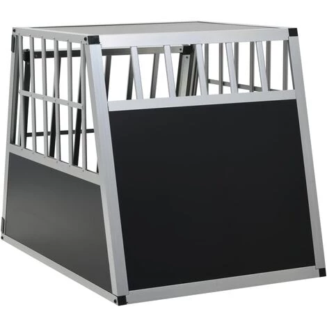 VidaXL Cage Pour Chien Avec Une Porte 65 X 91 X 69,5 Cm - Argent 5 VidaXL Cage Pour Chien Avec Une Porte 65 X 91 X 69,5 Cm - Argent – Image 5