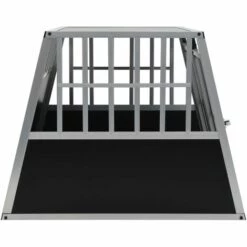 VidaXL Cage Pour Chien à Double Porte 94 X 88 X 69 Cm - Argent -Cage, caisse et transport pour chien Soldes 11189043 4