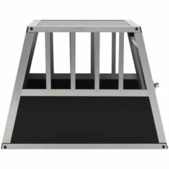 VidaXL Cage Pour Chien Avec Une Porte 54 X 69 X 50 Cm - Argent -Cage, caisse et transport pour chien Soldes 11189045 4