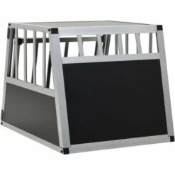 VidaXL Cage Pour Chien Avec Une Porte 54 X 69 X 50 Cm - Argent -Cage, caisse et transport pour chien Soldes 11189045 5