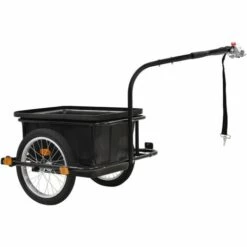 VidaXL Remorque Pour Bicyclette 50 L Noir - Noir 7 VidaXL Remorque Pour Bicyclette 50 L Noir - Noir -Cage, caisse et transport pour chien Soldes 12074413 3