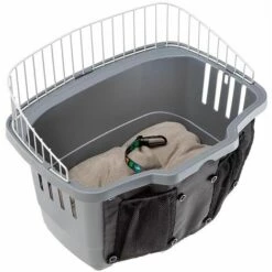 Ferplast ATLAS BIKE 20 RAPID Panier Pour Vélo Pour Chiens De Petite Taille Avec Système De Fixation Et De Décrochage - Taille 20. Variante ATLAS BIKE 20 RAPID - Mesures: 47 X 35.5 X H 34.5 Cm - Gris - Gris -Cage, caisse et transport pour chien Soldes 12573068 3