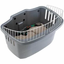 Ferplast ATLAS BIKE 20 RAPID Panier Pour Vélo Pour Chiens De Petite Taille Avec Système De Fixation Et De Décrochage - Taille 20. Variante ATLAS BIKE 20 RAPID - Mesures: 47 X 35.5 X H 34.5 Cm - Gris - Gris -Cage, caisse et transport pour chien Soldes 12573068 4