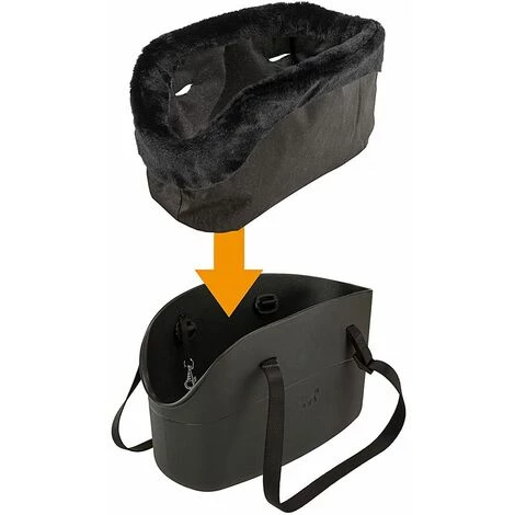 Ferplast WITH-ME COVER Revêtement Pour Sac With-Me. Différentes Couleurs.. Variante - Mesures: 21.5 X 43.5 X H 27 Cm - Noir - Noir 3 Ferplast WITH-ME COVER Revêtement Pour Sac With-Me. Différentes Couleurs.. Variante - Mesures: 21.5 X 43.5 X H 27 Cm - Noir - Noir – Image 3