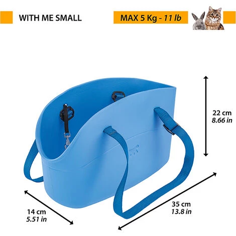 Ferplast WITH-ME SMALL Sac En Résine Pour Le Transport De Chiens De Petite Taille. Différentes Couleurs Mode.. Variante WITH-ME SMALL - Mesures: 14 X 35 X H 22 Cm - Fuchsia - Fuchsia 2 Ferplast WITH-ME SMALL Sac En Résine Pour Le Transport De Chiens De Petite Taille. Différentes Couleurs Mode.. Variante WITH-ME SMALL - Mesures: 14 X 35 X H 22 Cm - Fuchsia - Fuchsia – Image 2