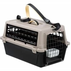 Ferplast ATLAS TRENDY PLUS Porte-chiens Et Chats De Petite Taille Avec Bandoulière Réglable.. Variante 20 - Mesures: 37 X 58 X H 32 Cm - Noir - Noir