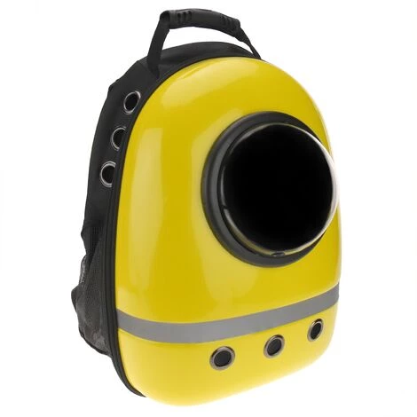 CityBAG - Sac à Dos De Transport Des Animaux De Compagnie En Plastique Rigide Jaune 1 CityBAG - Sac à Dos De Transport Des Animaux De Compagnie En Plastique Rigide Jaune