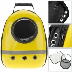 CityBAG - Sac à Dos De Transport Des Animaux De Compagnie En Plastique Rigide Jaune 8 CityBAG - Sac à Dos De Transport Des Animaux De Compagnie En Plastique Rigide Jaune -Cage, caisse et transport pour chien Soldes 14659490 4