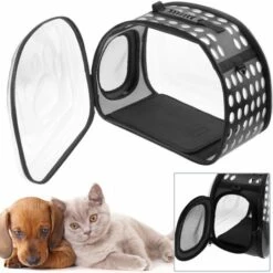 CityBAG - Sac De Transport Des Animaux De Compagnie En Plastique Transparent 30x44x35 Cm -Cage, caisse et transport pour chien Soldes 14659494 3
