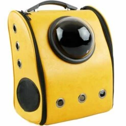 CityBAG - Sac à Dos De Transport Des Animaux De Compagnie En Imitation De Peau Jaune