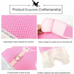 ASUPERMALL Gilet Pour Animaux De Compagnie Harnais Robe Jupe Courte, Noir, Xl -Cage, caisse et transport pour chien Soldes 15278106 5