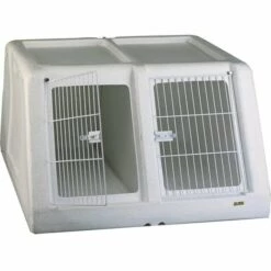 Cage De Transport Autobox Plastique - Double Pour Chiens Désignation : Cage De Transport Autobox Plastique - Double | Profondeur : 85 Cm | Largeur : Cage De Transport Autobox Plastique - Double | Hauteur : 85 Cm MORIN 900305