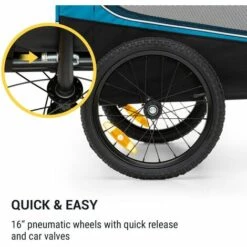 Klarfit Husky Race Remorque Pour Chien 282 L 40 Kg Toile Oxford 600D Bleue 8 Klarfit Husky Race Remorque Pour Chien 282 L 40 Kg Toile Oxford 600D Bleue -Cage, caisse et transport pour chien Soldes 17575385 4