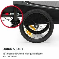 Klarfit Husky Race Remorque Pour Chien 282 L 40 Kg Toile Oxford 600D Rouge 8 Klarfit Husky Race Remorque Pour Chien 282 L 40 Kg Toile Oxford 600D Rouge -Cage, caisse et transport pour chien Soldes 17575393 4