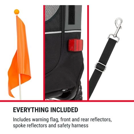 Klarfit Husky Race Remorque Pour Chien 282 L 40 Kg Toile Oxford 600D Rouge 5 Klarfit Husky Race Remorque Pour Chien 282 L 40 Kg Toile Oxford 600D Rouge – Image 5