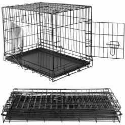 MUCOLA Boîte De Transport Pour Chiens Cage Métallique Pliable Boîte De Transport Pour Chiens Cage En Treillis