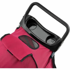 [pro.tec] Poussette Pour Chien Pet Stroller Poussette Buggy Pour Chien Protège-pluie à Pousser Roadster Comprenant Sac à Courses Rouge -Cage, caisse et transport pour chien Soldes 18259310 5