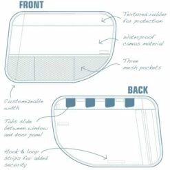 Kurgo Protections De Portière 2 Pcs - Noir -Cage, caisse et transport pour chien Soldes 18276632 3