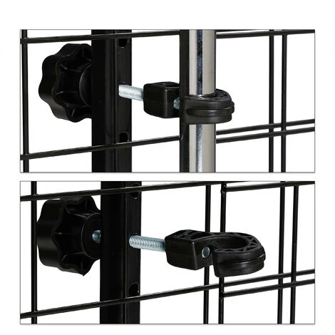 Relaxdays Grille De Séparation Pour Chien Voiture, Barrière Universelle, Largeur Réglable, H X L 40 X 92-157 Cm, Noir 2 Relaxdays Grille De Séparation Pour Chien Voiture, Barrière Universelle, Largeur Réglable, H X L 40 X 92-157 Cm, Noir – Image 2