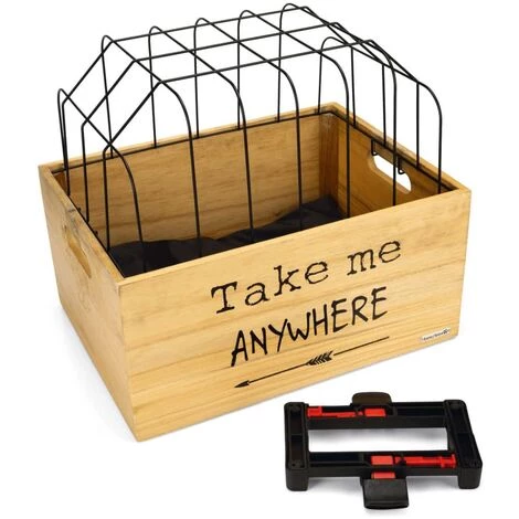 Beeztees Caisse De Vélo Pour Chiens Bois - Beige 1 Beeztees Caisse De Vélo Pour Chiens Bois - Beige