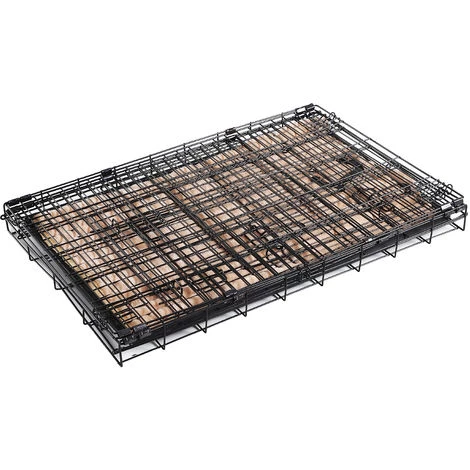 PawHut Cage Caisse De Transport Pliante Pour Chien En Métal Noir 106 X 71 X 76 Cm Matelas Fourni - Noir 4 PawHut Cage Caisse De Transport Pliante Pour Chien En Métal Noir 106 X 71 X 76 Cm Matelas Fourni - Noir – Image 4