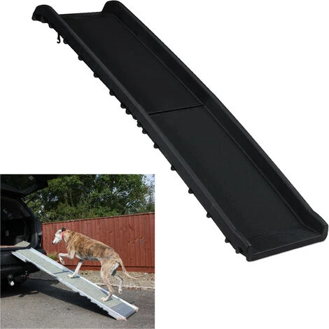 Relaxdays Rampe Pour Chiens, Pour Auto, Pliable, Antidérapante, Embarquement Auto, Jusqu’à 90 Kg, Plastique,156x40cm 1 Relaxdays Rampe Pour Chiens, Pour Auto, Pliable, Antidérapante, Embarquement Auto, Jusqu’à 90 Kg, Plastique,156x40cm