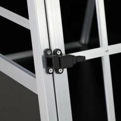 CADOCA Cage De Transport Pour Animaux Domestiques Noir Argent Caisse Chien Boîte Grille Hundetransportbox M (de) -Cage, caisse et transport pour chien Soldes 20414735 5