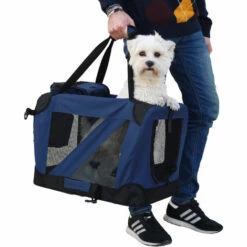 Porte-chien Pliable Yatek Pour Les Entrées Latérales Et Supérieures Avec Haute Visibilité, Confort Et Sécurité Pour Votre Animal, Varios Tailles -Cage, caisse et transport pour chien Soldes 23096438 5
