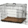 PawHut Cage Caisse De Transport Pliante Pour Chien Poignée, Plateau Amovible, Coussin Fourni 92 X 57 X 62,5 Cm - Noir