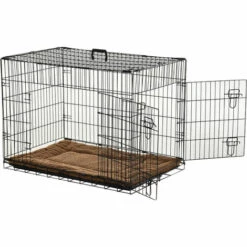 PawHut Cage Caisse De Transport Pliante Pour Chien Poignée, Plateau Amovible, Coussin Fourni 92 X 57 X 62,5 Cm - Noir -Cage, caisse et transport pour chien Soldes 2320372 5