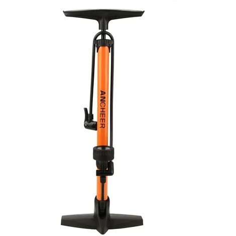 BETTER MAISON POMPE à PIED DE VELO PORTABLE HAUTE PRESSION AVEC BAROMèTRE ORANGE - Orange 1 BETTER MAISON POMPE à PIED DE VELO PORTABLE HAUTE PRESSION AVEC BAROMèTRE ORANGE - Orange