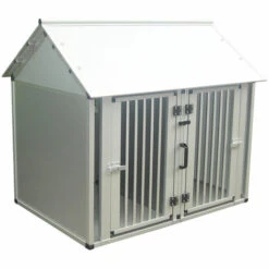 FERRIBIELLA Cage Double En Aluminium Pour Chiens Et Chats