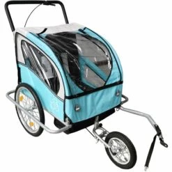 ECOMSO Remorque Vélo Bleu