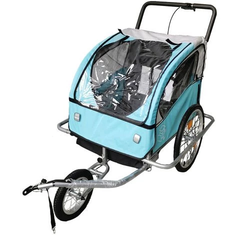 ECOMSO Remorque Vélo Bleu 2 ECOMSO Remorque Vélo Bleu – Image 2