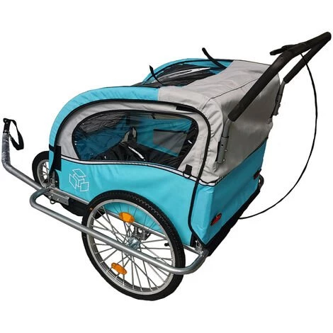 ECOMSO Remorque Vélo Bleu 5 ECOMSO Remorque Vélo Bleu – Image 5