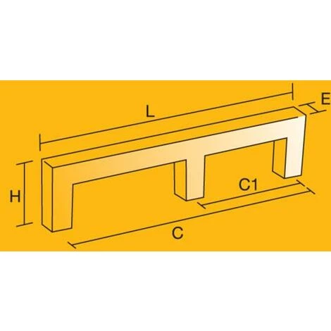 EMUCA Poignée Detroit - Talla 448mm 4 EMUCA Poignée Detroit - Talla 448mm – Image 4