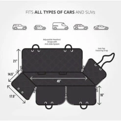 BINGO PAW Housse De Siège Voiture Pour Chien Animaux Protection De Banquette Arrière Voiture Pour Voyage 147 X 137cm 7 BINGO PAW Housse De Siège Voiture Pour Chien Animaux Protection De Banquette Arrière Voiture Pour Voyage 147 X 137cm -Cage, caisse et transport pour chien Soldes 24075265 4