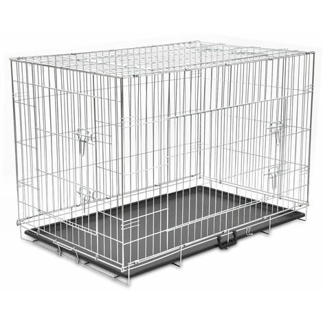 Hommoo Cage Metallique Et Pliable Pour Chiens XXL HDV06936 1 Hommoo Cage Metallique Et Pliable Pour Chiens XXL HDV06936