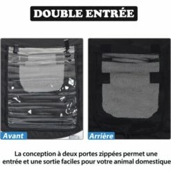 HOMCOM Remorque Velo Pour Chien Animaux Avec Drapeau Et 8 Reflecteurs Blanc Et Noir - Blanc 9 HOMCOM Remorque Velo Pour Chien Animaux Avec Drapeau Et 8 Reflecteurs Blanc Et Noir - Blanc -Cage, caisse et transport pour chien Soldes 25009358 5