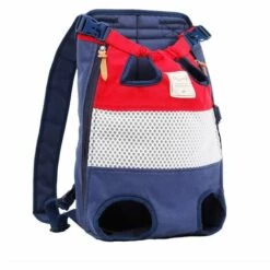 LONGZIMING Sac Ventral Chien, Porte Chien Sac Transport Pour Chien Chat (M ) Sac à Dos Sortie, Voyage, Camping Sac Ventral De Transport Pour Petit Animaux Portable Et Sûr Supporte Jusqu'a 12KG