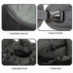 BETTERLIFE Sac à Bandoulière Pour Animaux De Compagnie, Petit Sac à Bandoulière Pour Chat Pour Le Voyage, Pas Besoin De Faire Ses Bagages à L'avance, écharpe De Poitrine, Sac En Filet Respirant (grande Taille, Noir) 9 BETTERLIFE Sac à Bandoulière Pour Animaux De Compagnie, Petit Sac à Bandoulière Pour Chat Pour Le Voyage, Pas Besoin De Faire Ses Bagages à L'avance, écharpe De Poitrine, Sac En Filet Respirant (grande Taille, Noir) -Cage, caisse et transport pour chien Soldes 27594418 5